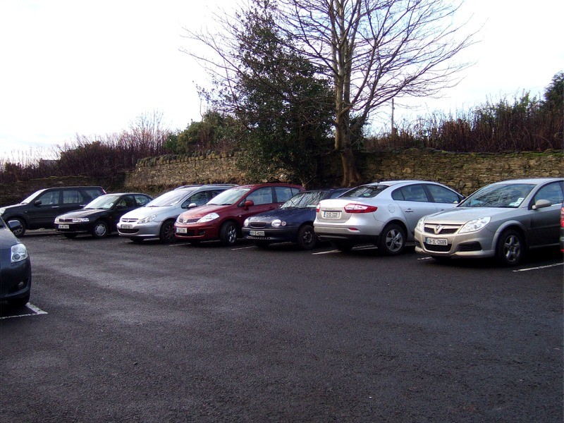 Car Park at the  Pastoral Centre, Letterkenny, County Donegal, Ireland