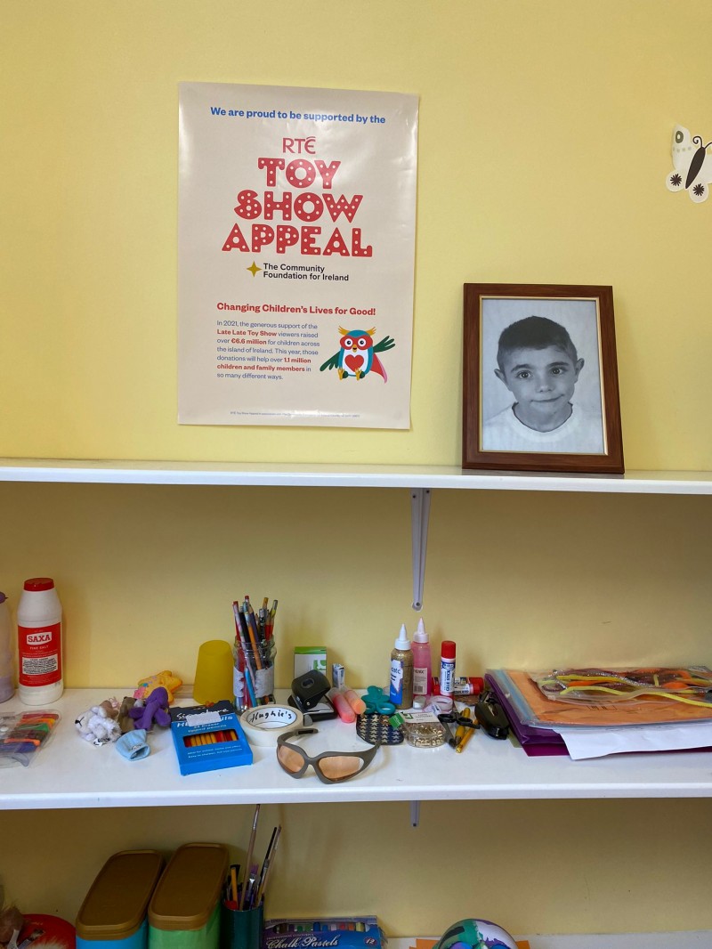 Toy Show Appeal Poster  in the Raphoe Pastoral Centre, Letterkenny, County Donegal, Ireland